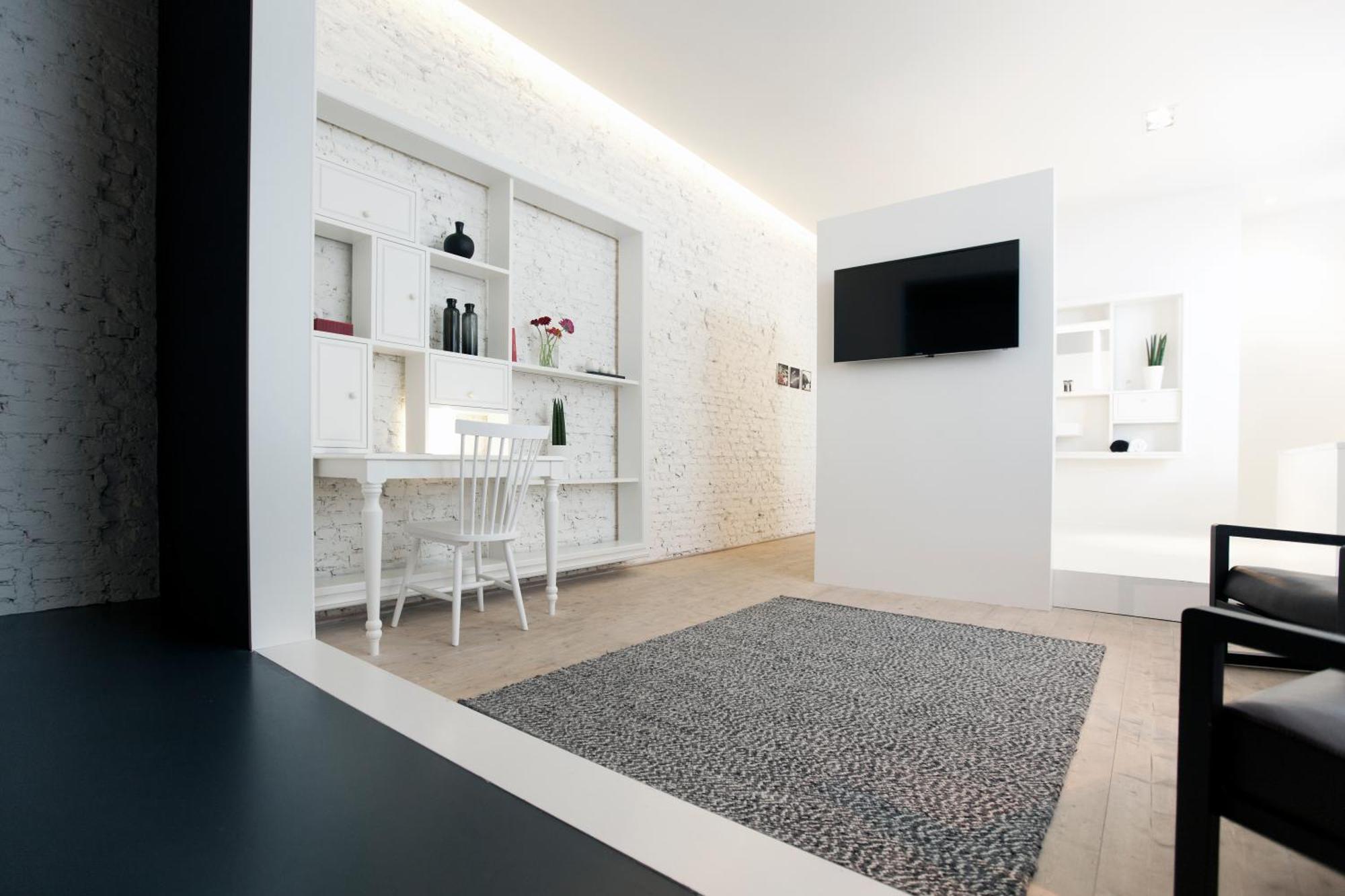 Maison Nationale City Flats & Suites Anversa Camera foto A carpet